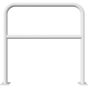 Hoop of steel tube |  48 x 2,5 mm | with cross bar | for plugging down | total width: 1000 mm | total height: 1000 mm | hot-dip galvanized